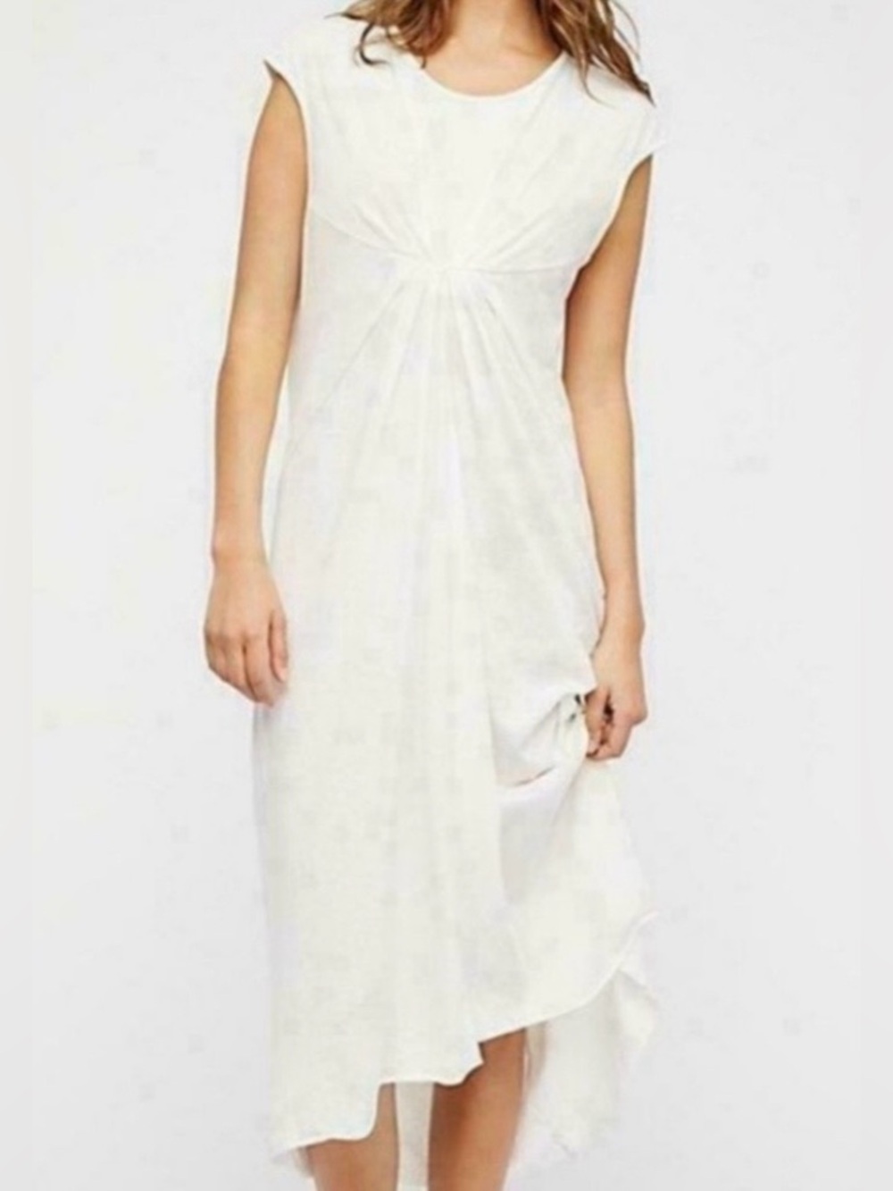 Free People Beach Meghan Twist
Front White Maxi Dress Size Medium